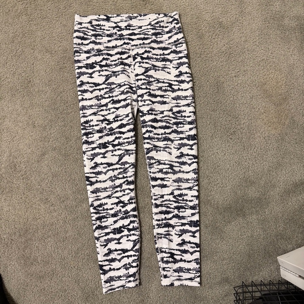 Fabletics PowerHold Black and White Leggings